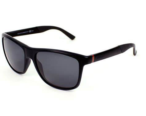 Gucci GG 1047/S DL5P9 Sunglasses Matte Black Gray Tinted 